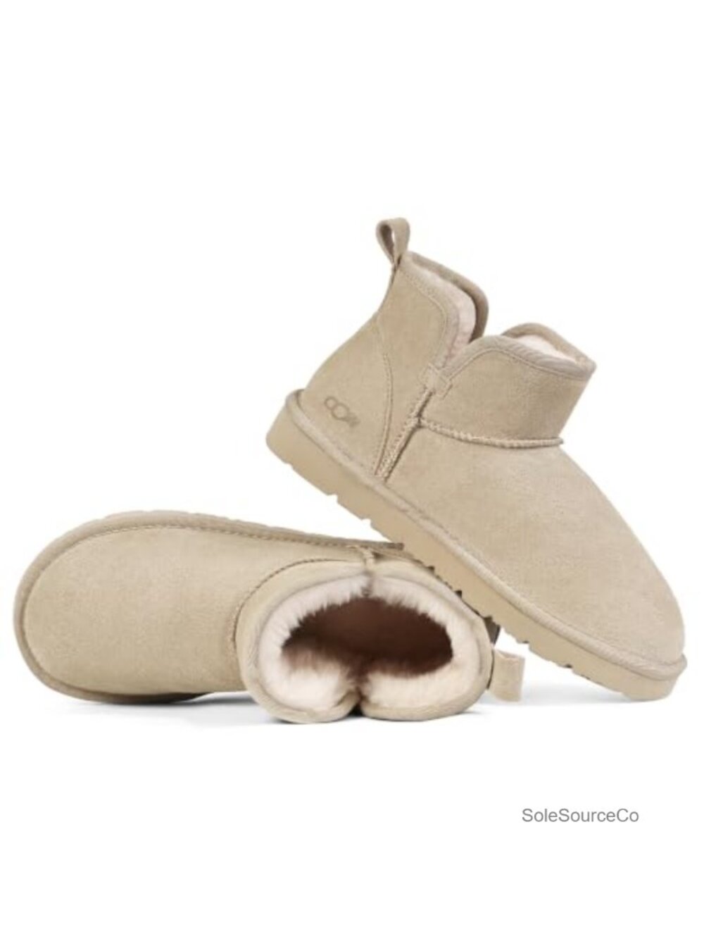Genuine Suede Ankle Winter Snow Slip On Short Boots for Women